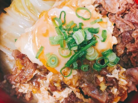 牛すき焼きうどん